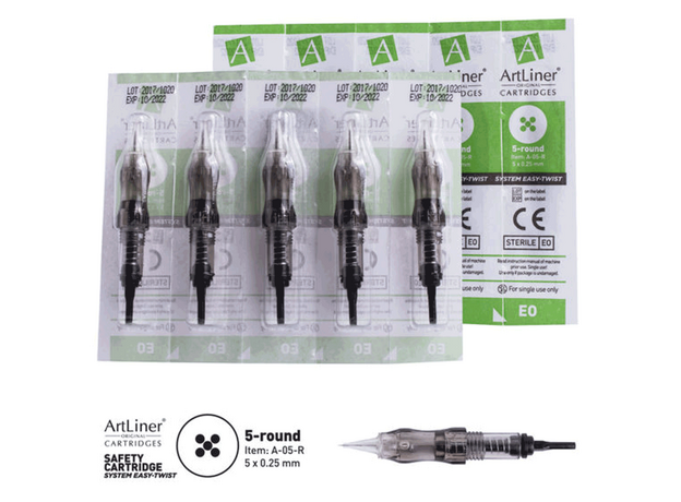 ArtLiner 5RL 0.25mm Cartus Micropigmentare, image , 2 image