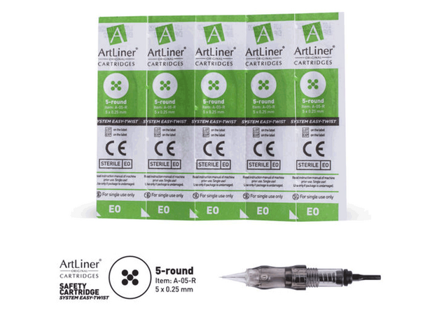 ArtLiner 5RL 0.25mm Cartus Micropigmentare, image , 3 image