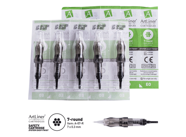 ArtLiner 7 Round 0.30mm Cartus Micropigmentare, image , 2 image