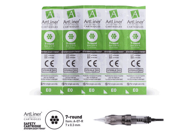 ArtLiner 7 Round 0.30mm Cartus Micropigmentare, image , 3 image