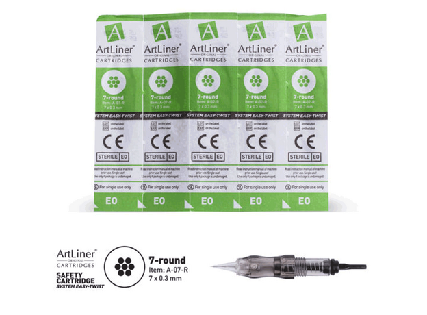 ArtLiner 7RL 0.30mm Cartus Micropigmentare, image , 3 image