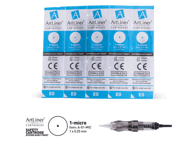 ArtLiner 1Micro 0.25mm Cartus Micropigmentare, image , 3 image