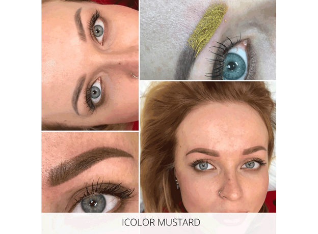 iColor MUSTARD Pigment Sprancene Micropigmentare 10ml, image , 2 image